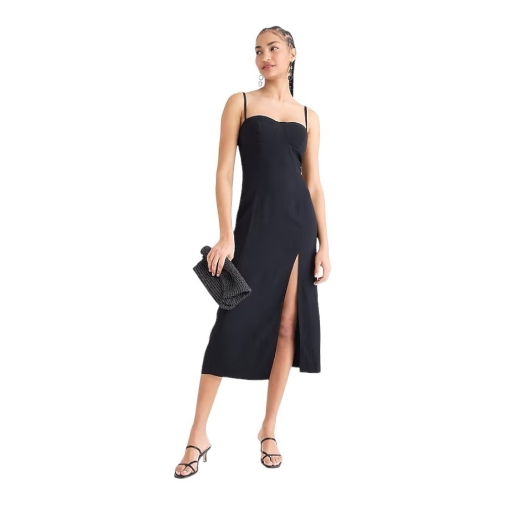 NWT-J. CREW-BLACK INVITE DRESS-SIZE 4